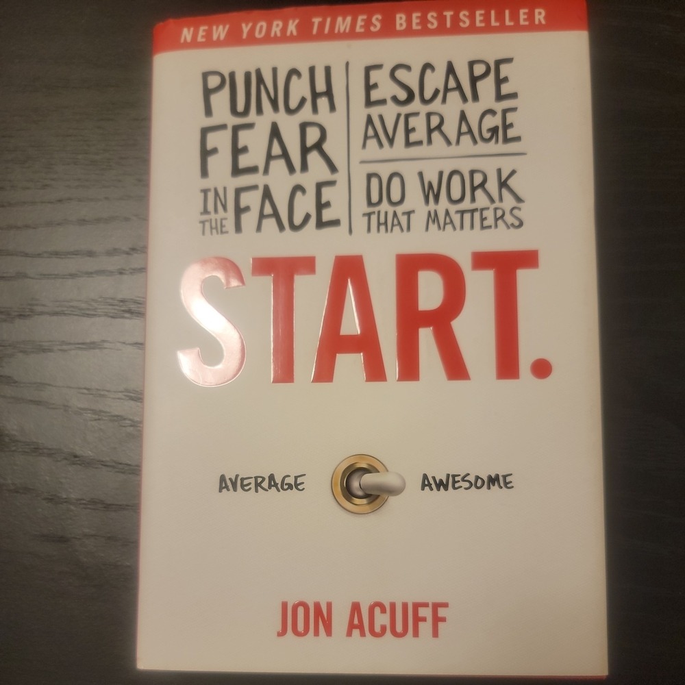 Start Punch Fear in the Face Jon Acuff Hardcover Self-Help Book Ramsey Press
